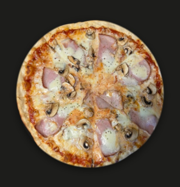 Sēņu - šķiņķa pica