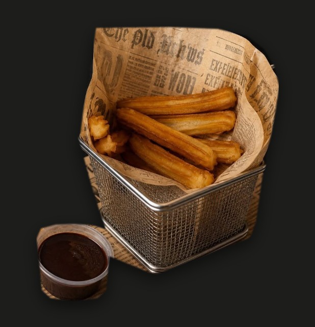 Churros ar šokolādi (8 gab.)